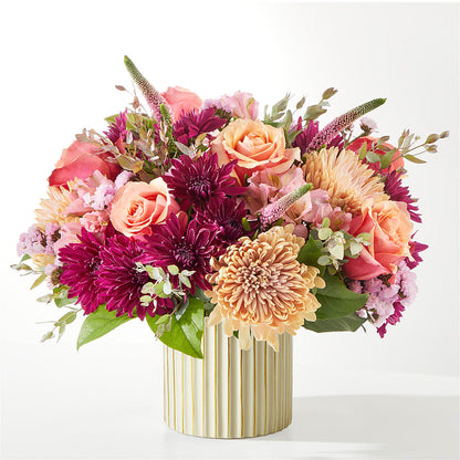 Berry Cobbler Bouquet with Ivory Vase – EVERYTHING'S GREEN FLORIST, Redwood City CA