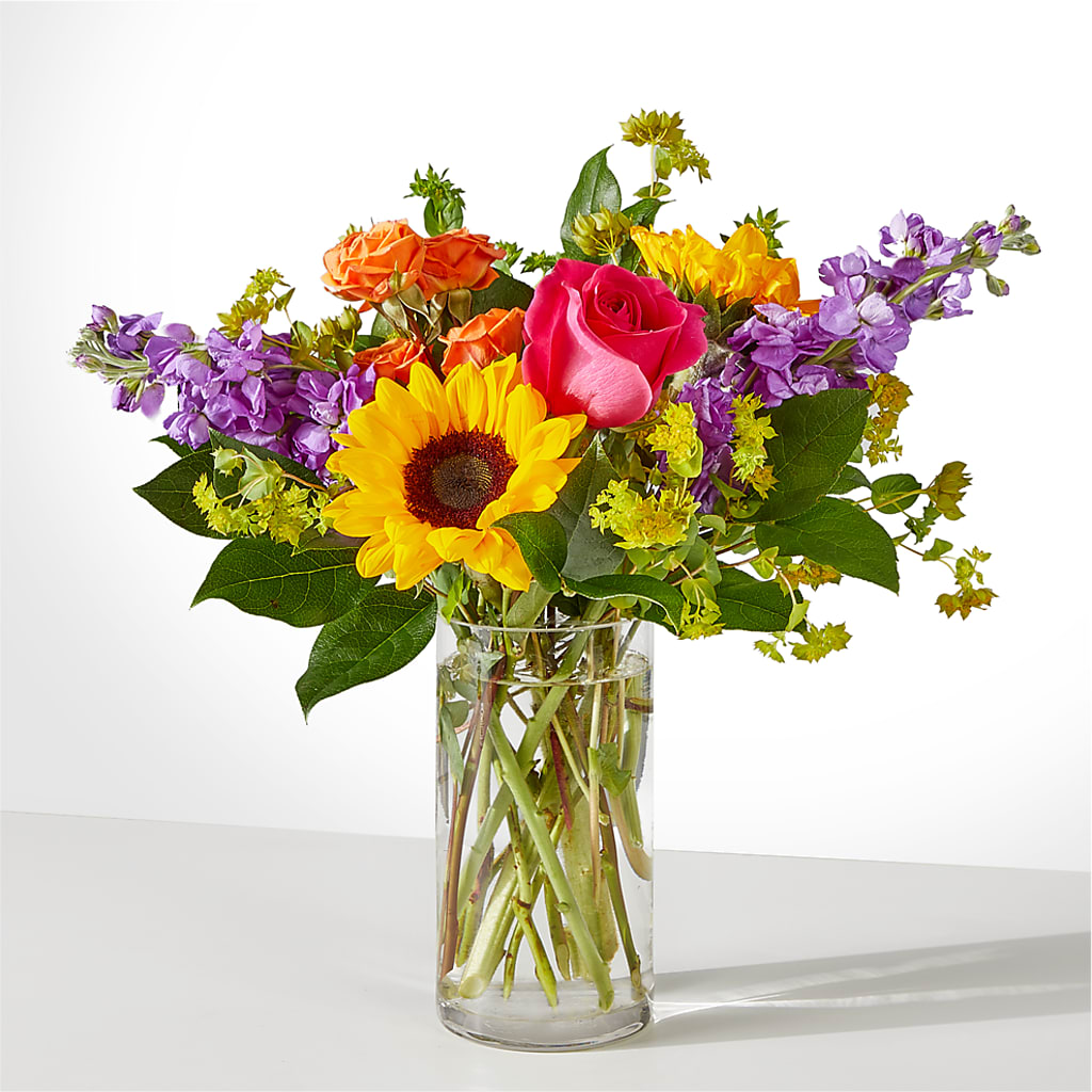 Vibrant Greetings Bouquet – EVERYTHING'S GREEN FLORIST, Redwood City CA