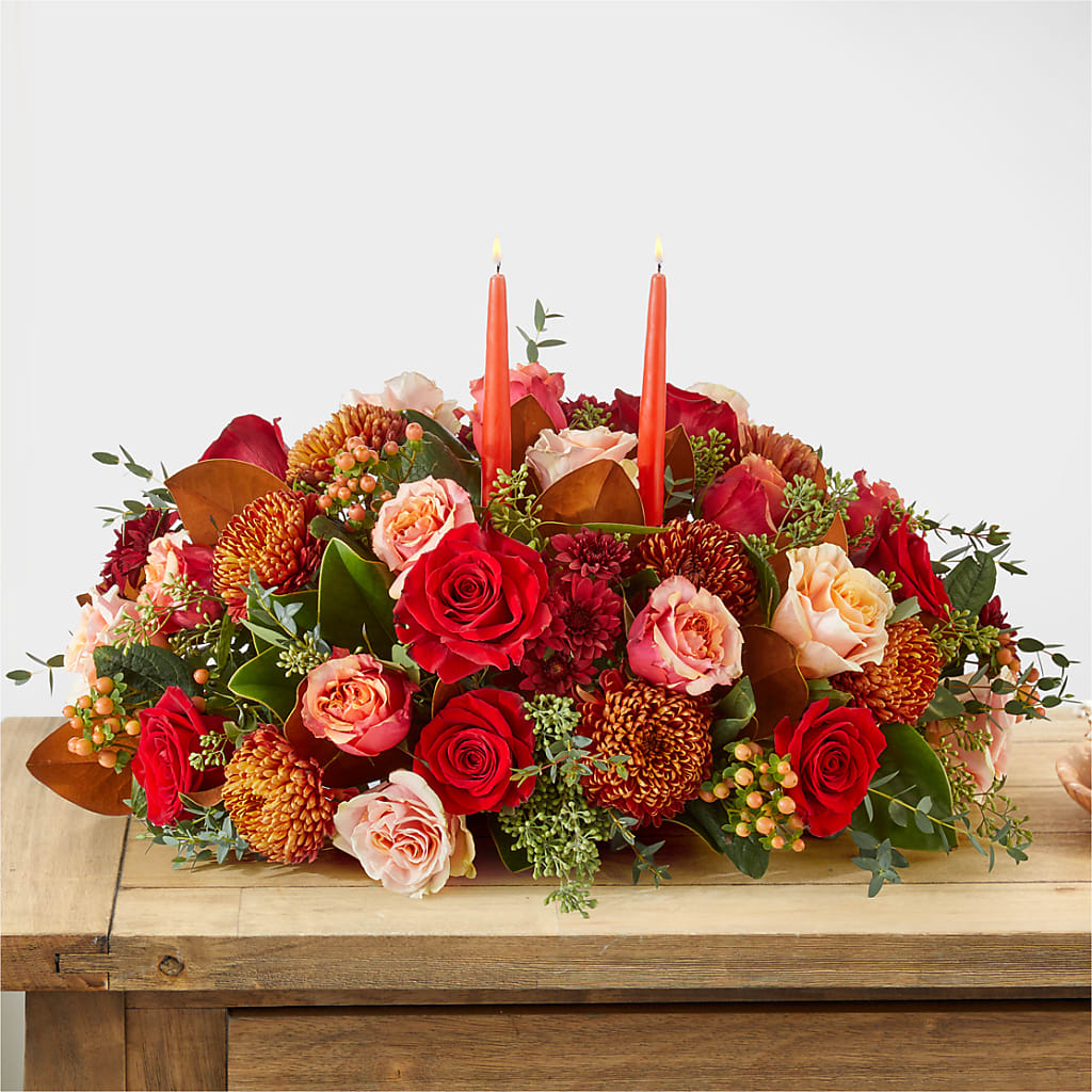 Gather Near Centerpiece – EVERYTHING'S GREEN FLORIST, Redwood City CA