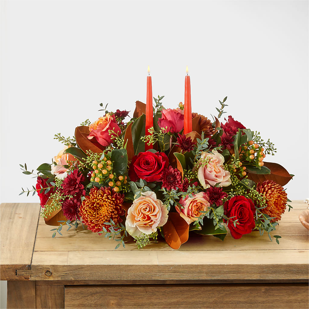 Gather Near Centerpiece – EVERYTHING'S GREEN FLORIST, Redwood City CA