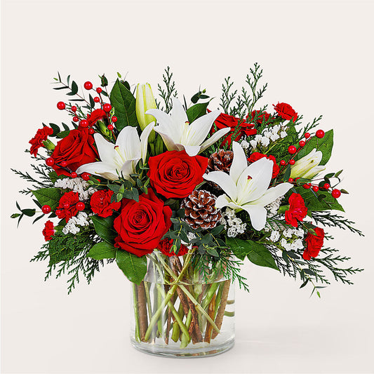 Best in Snow Bouquet – EVERYTHING'S GREEN FLORIST, Redwood City CA