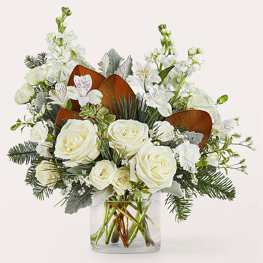 Fresh Snowfall Bouquet – EVERYTHING'S GREEN FLORIST, Redwood City CA