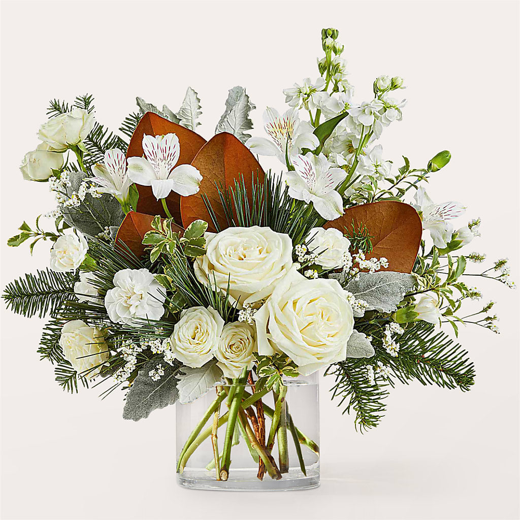 Fresh Snowfall Bouquet – EVERYTHING'S GREEN FLORIST, Redwood City CA