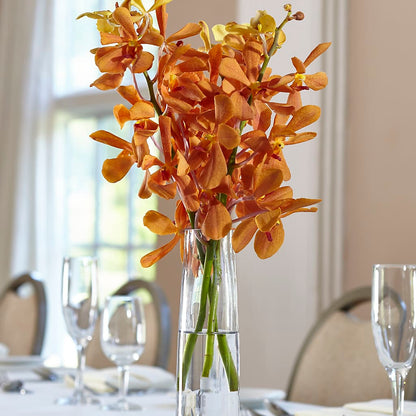 Orange Mokara Bud Vase – EVERYTHING'S GREEN FLORIST, Redwood City CA